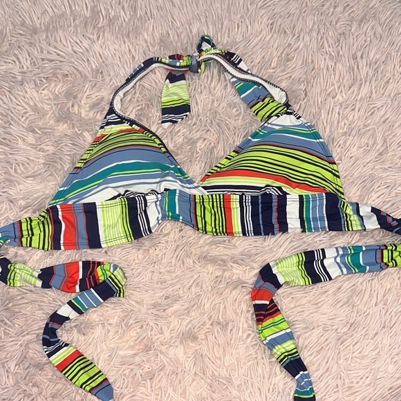 Anne Cole Multicolor Striped Bikini - Picture 1 of 3